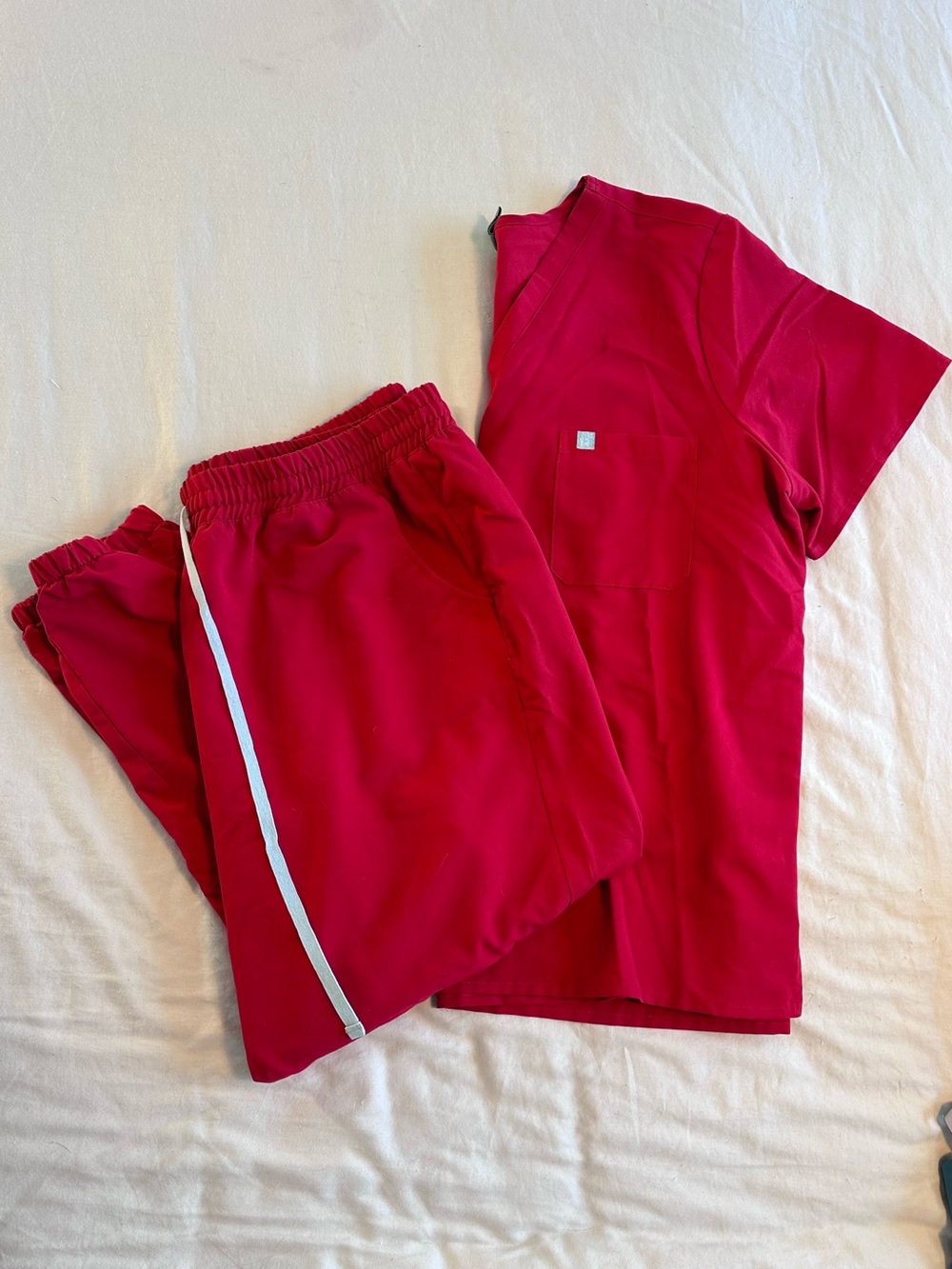 Garde Malade medical scrub set for women - Discontinued Red
